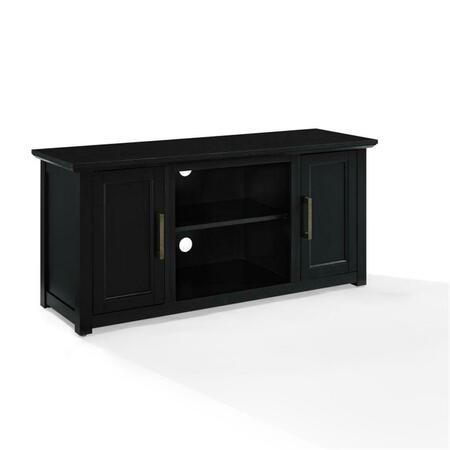PLUGIT 48 in. Camden Low Profile TV Stand, Black PL3039244